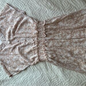 Floral Beige Dress